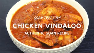 Chicken Vindaloo Recipe  Goan Vindaloo Masala Recipe  Goan Chicken Vindaloo Recipe [upl. by Nallac]