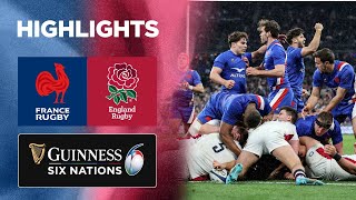 France v England  Match Highlights  2022 Guinness Six Nations [upl. by Anayrb132]