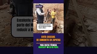 Descubre cómo evitar el derroche de concreto en tus zapatas 🧐zapatas concreto ingenieria [upl. by Gerfen]