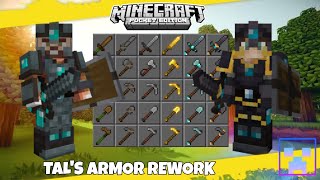 TALS ARMOR REWORK MOD FOR MINECRAFT PE MCPEDL POCKET EDITION ADDON SHOWCASE [upl. by Annmarie]