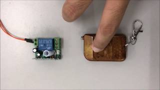 How to Pair Between RF Transmitter Remote Kit With RF Receiver Control Kit [upl. by Sivartal]