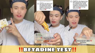 BETADINE TEST  Milky Gluta 50x Whitening Soap [upl. by Jarnagin]