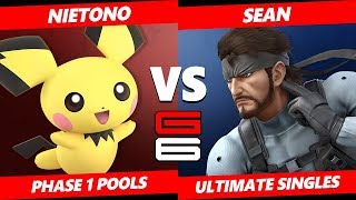 Genesis 6 SSBU  DNG  Nietono Pichu VS Sean Snake Smash Ultimate Pools [upl. by Aliekat]