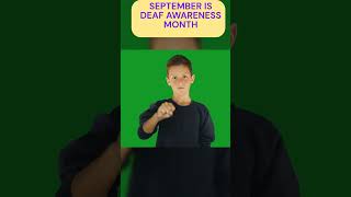 September Is Deaf Awareness Month deaf deafcommunity [upl. by Thomasina90]