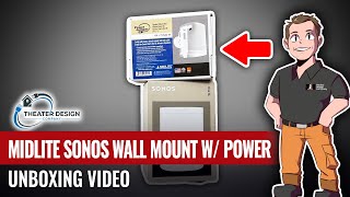 Sonos One Wall Mount and Hidden Wire Kit  Midlite Inwall Power Kit and Wall Bracket  Unboxing [upl. by Zolnay]