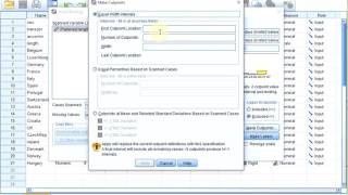 SPSS  Binning using Visual binning [upl. by Akeenat843]