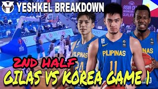 Gilas vs Korea 2nd Half Breakdown SJ Belangel nagpakawala ng Bomba Dwight Ramos sobrang pogi ayy [upl. by Asenev]