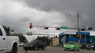 Flashing Green Arrows on Canadian Traffic Signals Alberta amp Quebec [upl. by Miharbi]