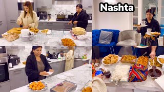 MOTHER AND DAUGHTER INLAWS DAILY ROUTINE WITH BREAKFAST 🍳 NASHTA [upl. by Retnuh]