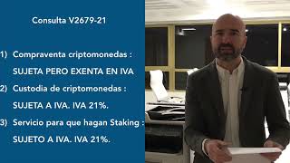 Hacienda Staking y Custodia de criptodivisas Ojo el servicio llevaría IVA [upl. by Aneris527]