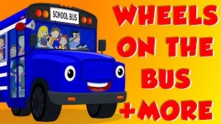 Wheels On The Bus  Finger Family  English nursery rhymes  kids songs [upl. by Fabrice]