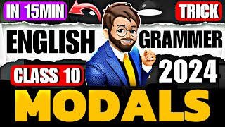 MODALS class 10🔥 Class 10 English Grammar One Shot  Tips amp Tricks  Modals One Shot [upl. by Inor]