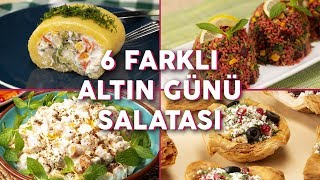 Tarifini Kimseye Vermek İstemeyeceğiniz 6 Farklı Altın Günü Salatası  Salata Tarifleri [upl. by Nivlak]