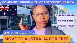 AUSTRALIA FREE VISA SPONSORSHIP JOBS labour shortage jobs  how to apply  skilled amp unskilled jobs [upl. by Gorman]