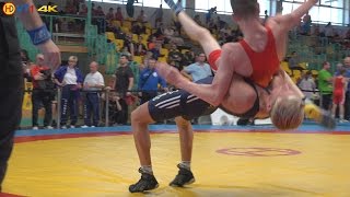 Ringen int BrandenburgCup 2014 Kadetten GrRö  54kg 12 Finale [upl. by Ahsenyl]