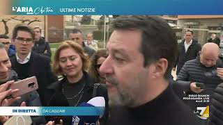 Patto tra Lega e partito di Putin Salvini sbotta con la giornalista quotÈ incredibile LA7quot [upl. by Ahsined]