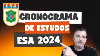 CRONOGRAMA DE ESTUDOS ESA 2024  MATEMÁTICA [upl. by Del]