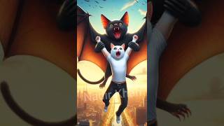 Cat kidnapped by bat cat shorts youtubeshorts [upl. by Rubetta]