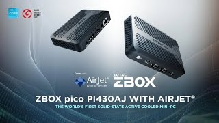 Zotac launches ZBOX pico PI430AJ miniPC with Intel Core i3N300 amp AirJet solidstate active cooling [upl. by Carpenter]