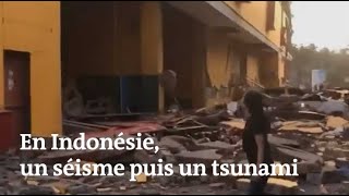 Séisme et tsunami en Indonésie [upl. by Kiri]