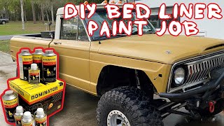 Dominator DIY tinted spray on bed liner paint job [upl. by Ecad]