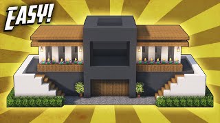 Minecraft How To Build A Large Modern House Tutorial 46 [upl. by Aidekal]