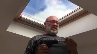 2 Velux integra remote blind install [upl. by Eiroc954]