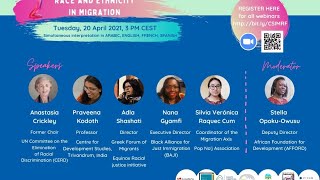 Webinar on quotRace and Ethnicity in Migrationquot [upl. by Eidod]