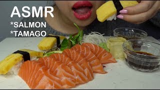 ASMR Salmon Sashimi  Tamago Nigiri Mukbang EATING SOUNDS  Oishi Asmr [upl. by Eppillihp432]