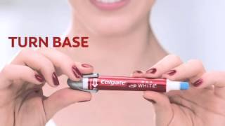 How to use the new Colgate Max White Toothbrush plus Whitening Pen [upl. by Zeeba363]