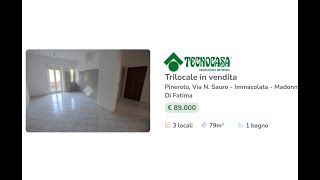 Appartamento 3 locali in vendita  Pinerolo zona Immacolata [upl. by Leahcam237]