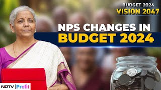 NPS Changes In Budget 2024 Nirmala Sitharaman Addresses Pension Plans In Budget 2024 Speech [upl. by Centonze]