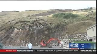 EXCLUSIVE Time lapse video of landslide in North Salt Lake neighborhood [upl. by Ahsieken]