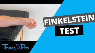 Finkelstein Test  De Quervains Tenosynovitis  Disease [upl. by Enilarac]