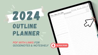 How to be productive and organized in 2024  FREE GoodNotes digital planner [upl. by Aihcila268]