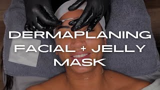 dermaplaning facial FULL VIDEO esthi diaries [upl. by Atauqal]