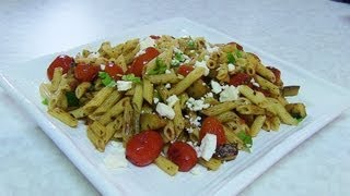 Quick Zucchini amp Cherry Tomatoes Pasta Salad video recipe by Bhavna  Lunch box recipe [upl. by Acsecnarf]