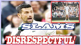 Novak Djokovic slams ‘disrespectful’ Wimbledon crowd in angry oncourt speech [upl. by Zehcnas]