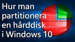 SW Skapa en hårddiskpartition  Hur man partitionera en hårddisk i Windows 10 [upl. by Madelina451]