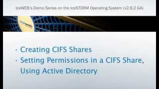 Creating A CIFS Share Using Active Directory [upl. by Reyem]