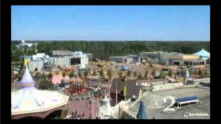 Time Lapse Shows Disneys New Fantasyland Construction [upl. by Tammara106]