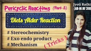 Diels alder reaction stereochemistryexo endo mechanismpericyclic reactions for CSIRNET GATE [upl. by Odele]