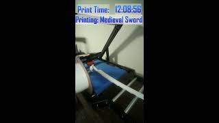 3D Printing Medieval Sword LifeSized Livestream [upl. by Anahsahs]