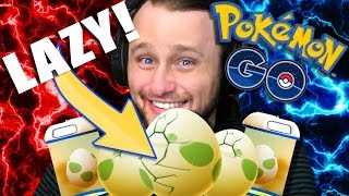 The LAZY Way to HATCH EGGS Pokemon GO [upl. by Peria]