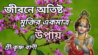 জীবনে অতিষ্ট মুক্তির একমাত্র উপায়  শ্রীকৃষ্ণের বাণী  lord krishna quotes  bangla Motivation [upl. by Bernardi]