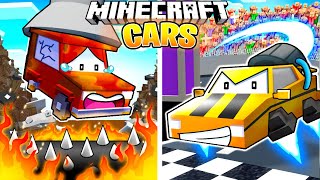 I Survived 100 Days as CARS in Minecraft [upl. by Leitnahs]