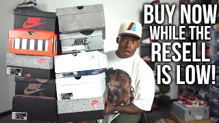 TOP 10 SNEAKERS YOU SHOULD BUY NOW BEFORE YOU REGRET IT LATER RESELL IS EXTREMELY LOW SURPRISINGLY [upl. by Rodge]