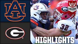 Georgia Bulldogs vs Auburn Tigers  Full Game Highlights [upl. by Yenttihw]