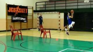 Circuito de preparación física integrada de baloncesto Agilidad técnica bote pase tiro [upl. by Aivatan838]