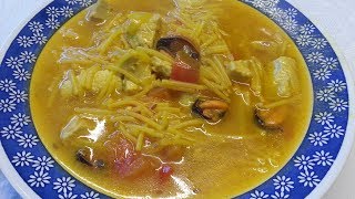 Sopa de Fideos con Atún [upl. by Montagna]